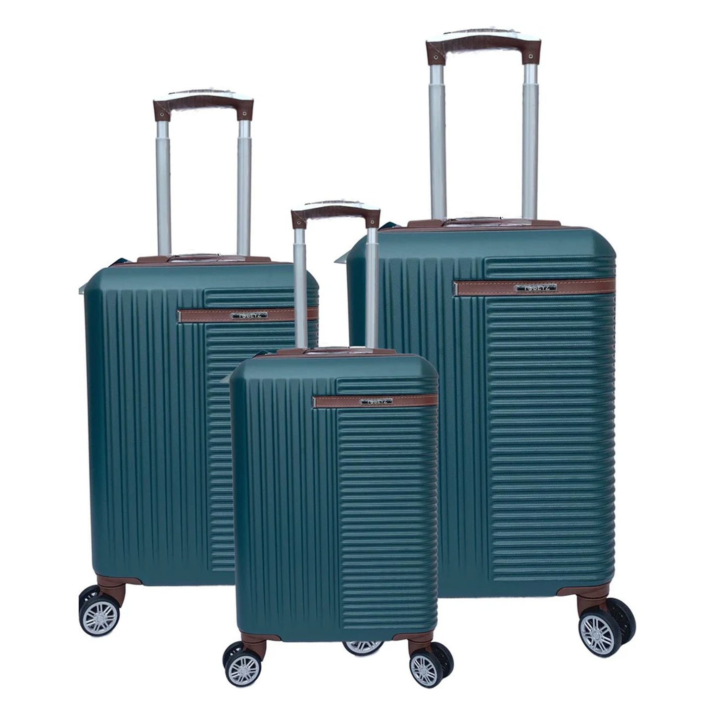 Tobeyz Premium Quality Luggage Set - 3-Piece Green Suitcase with Lock