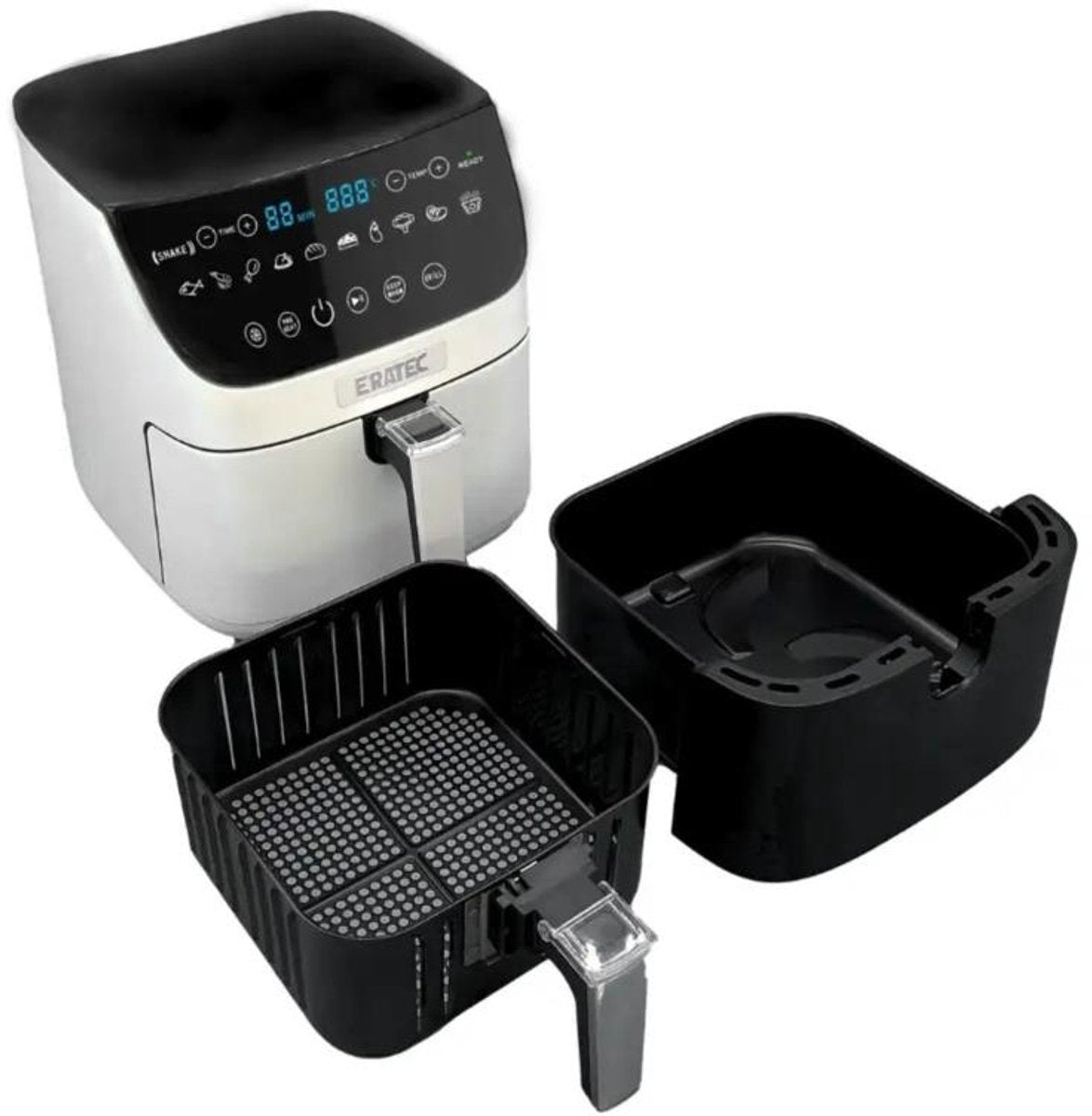 ERATEC AF-60 Air Fryer - 5.5L XXL Oil-Free Cooking with LED Touchscreen & 10 Preset Programs