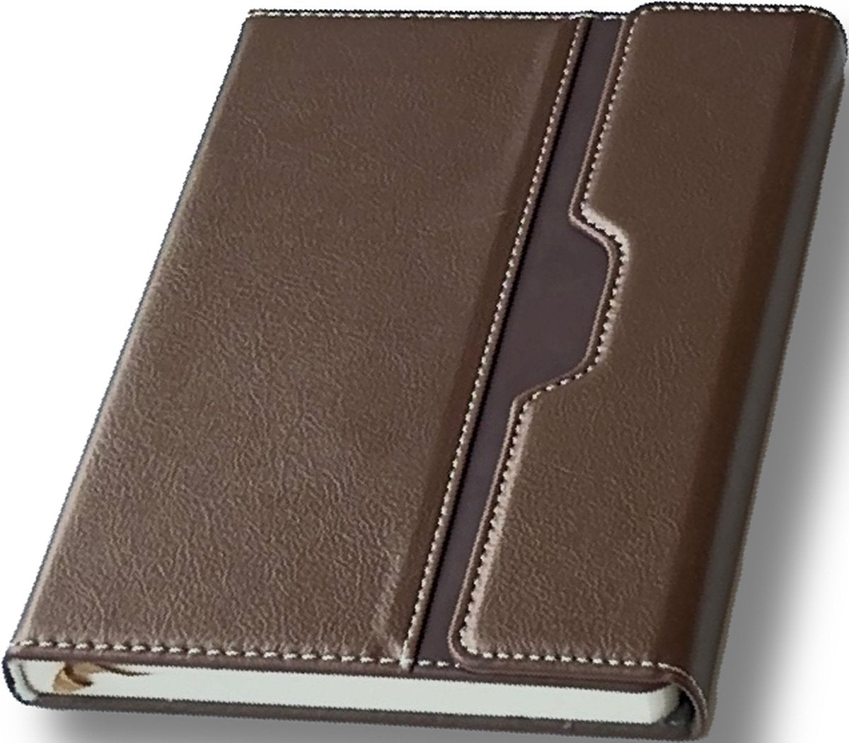 Premium Creative Brown Notebook Agenda - 224 Pages Multifunctional Portable Diary Journal Gift