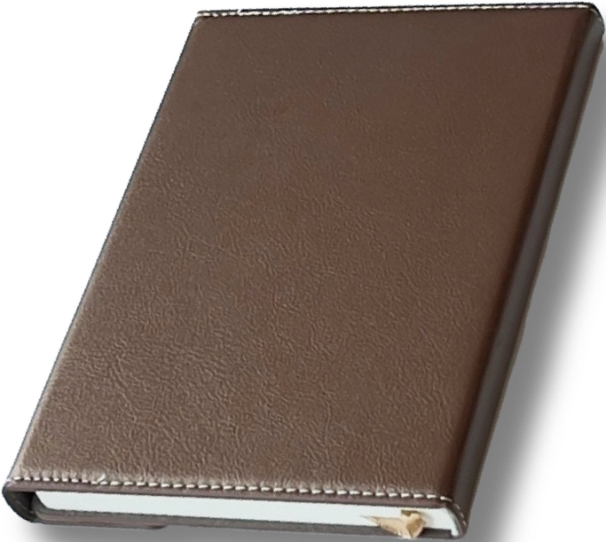 Premium Creative Brown Notebook Agenda - 224 Pages Multifunctional Portable Diary Journal Gift