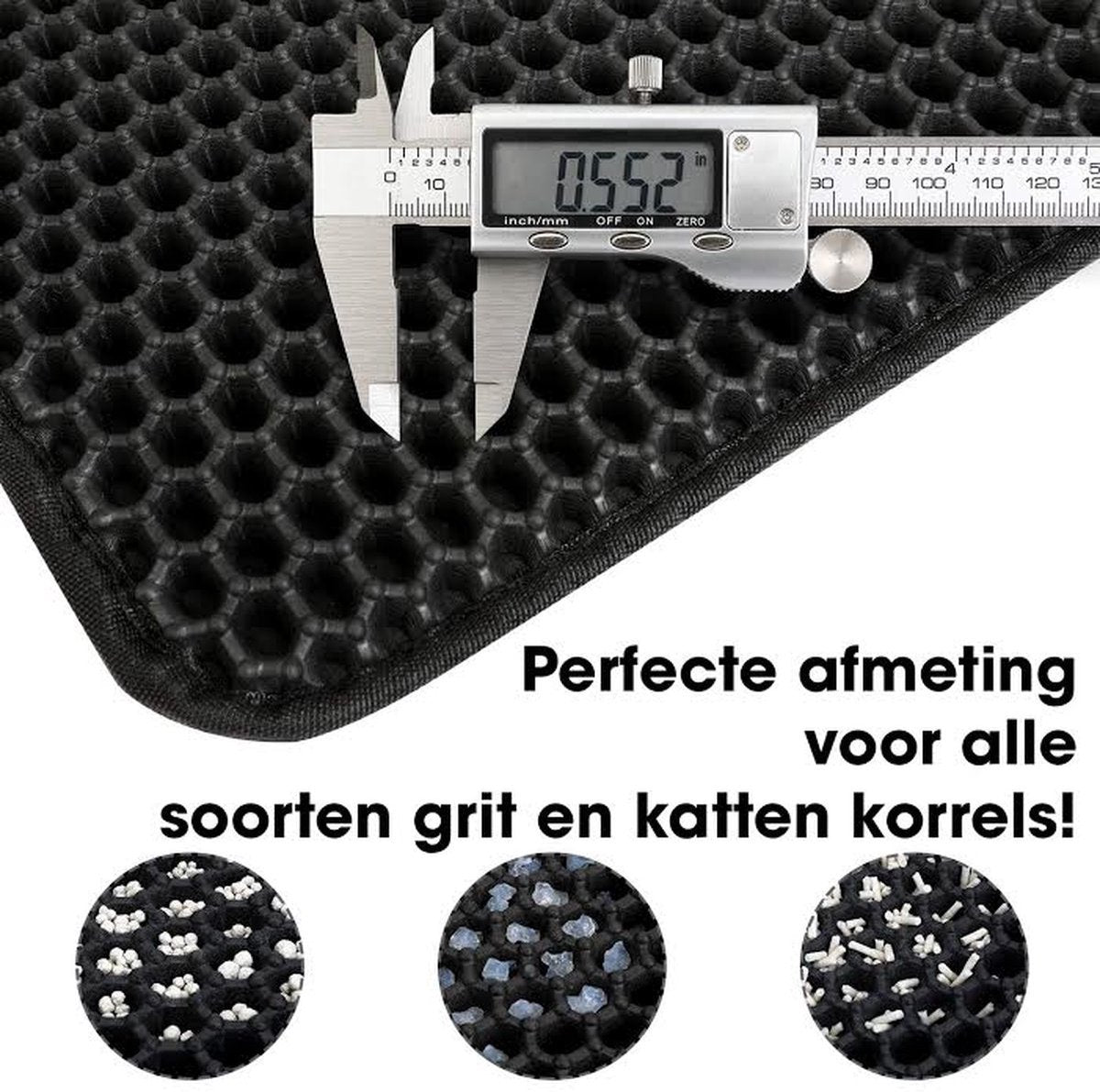 Cat Litter Box Mat 40x50cm - Waterproof Double Layer Honeycomb Structure for Ultimate Litter Control