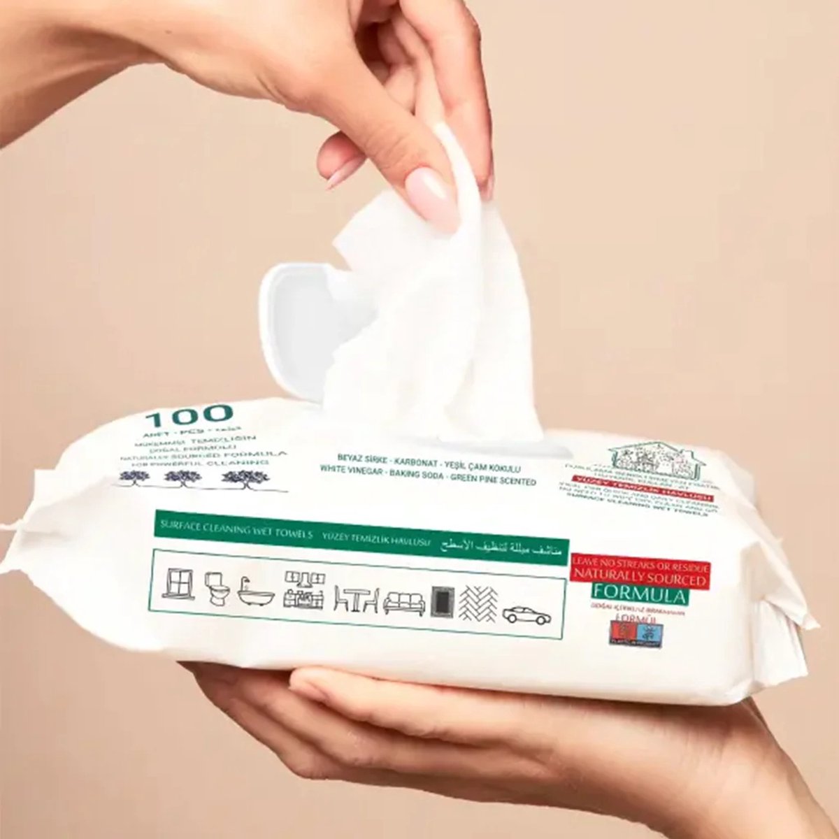 Still Premium Easy Clean Wipes 6-Pack - 600 Extra Large Multi-Purpose Cleaning Wipes with Fresh White Soap Scent for Efficient Streak-Free Cleaning