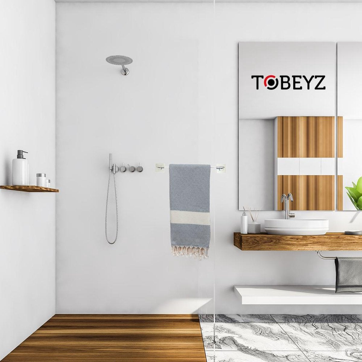 Tobeyz Grey Bath Towel 100 x 180 cm - Premium 100% Cotton Hammam Towel, Multi-Purpose Spa & Sauna Towel for Ultimate Comfort