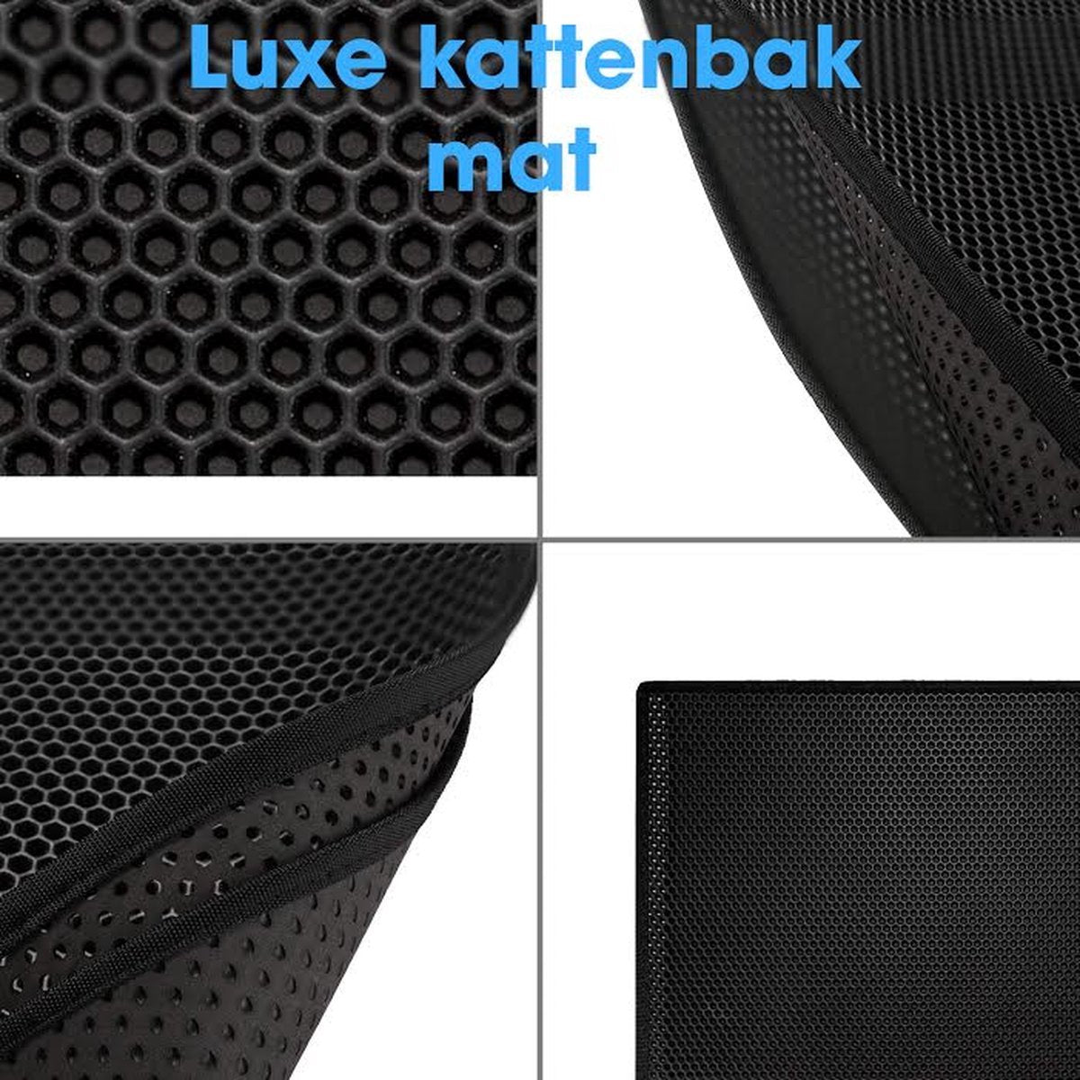 Cat Litter Box Mat 40x50cm - Waterproof Double Layer Honeycomb Structure for Ultimate Litter Control