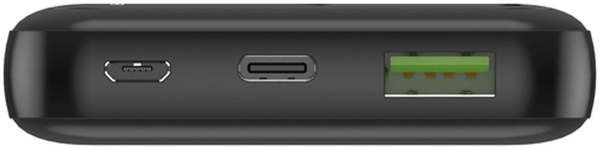 Electrox Premium Powerbank 10000 mAh in Black - 22.5W Fast Charging Technology with USB-A & USB-C Ports, Universal Compatibility for Complete Mobile Power Solutions