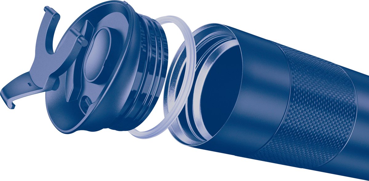 Electrox Premium Quality Thermofles in Marine Blue - Double-Walled Vacuum Insulated Travel Mug with Leak-Proof Lid, Stainless Steel Construction for Complete Temperature Control Solutions