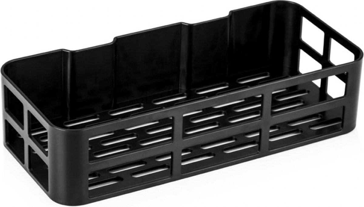 Tobeyz Shower Rack Black 2-Piece - No Drill Bathroom Wall Organizer
