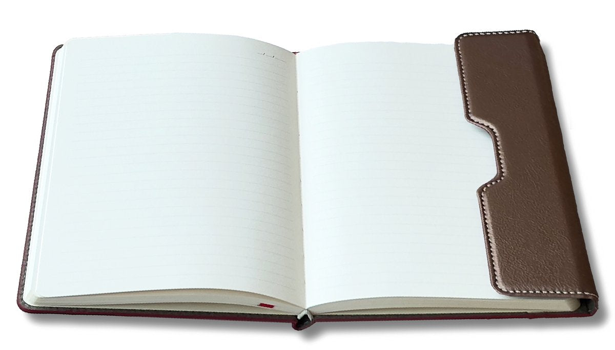 Premium Creative Brown Notebook Agenda - 224 Pages Multifunctional Portable Diary Journal Gift
