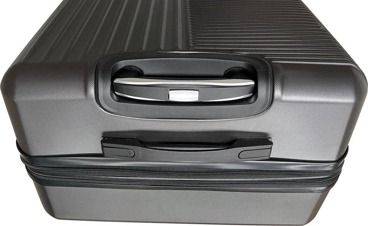 Tobeyz Small Carry-On Suitcase in Dark Gray - Premium ABS Hardshell with 4 Smooth-Rolling Wheels, Lightweight Design for Effortless Travel