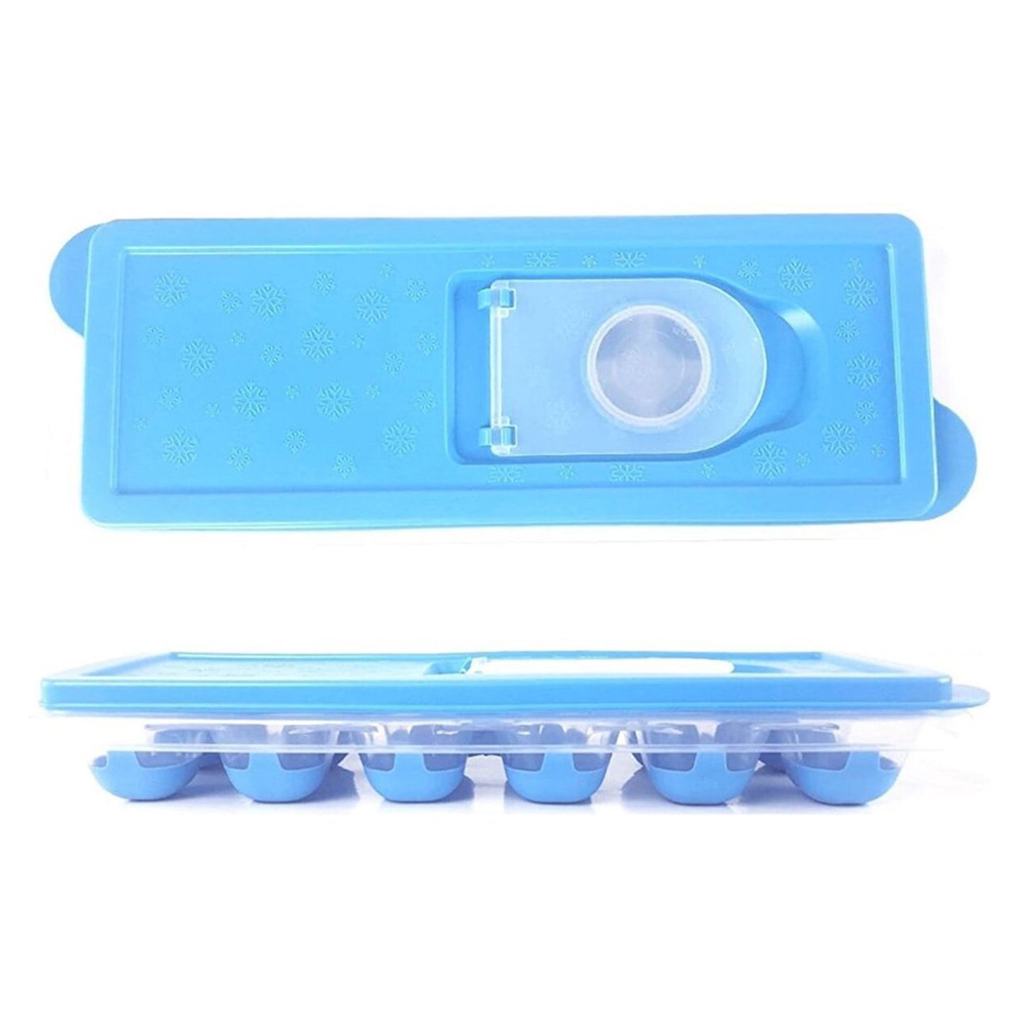 3x Ice Cube Trays Set with Lid - 3 Colors Silicone Ice Maker