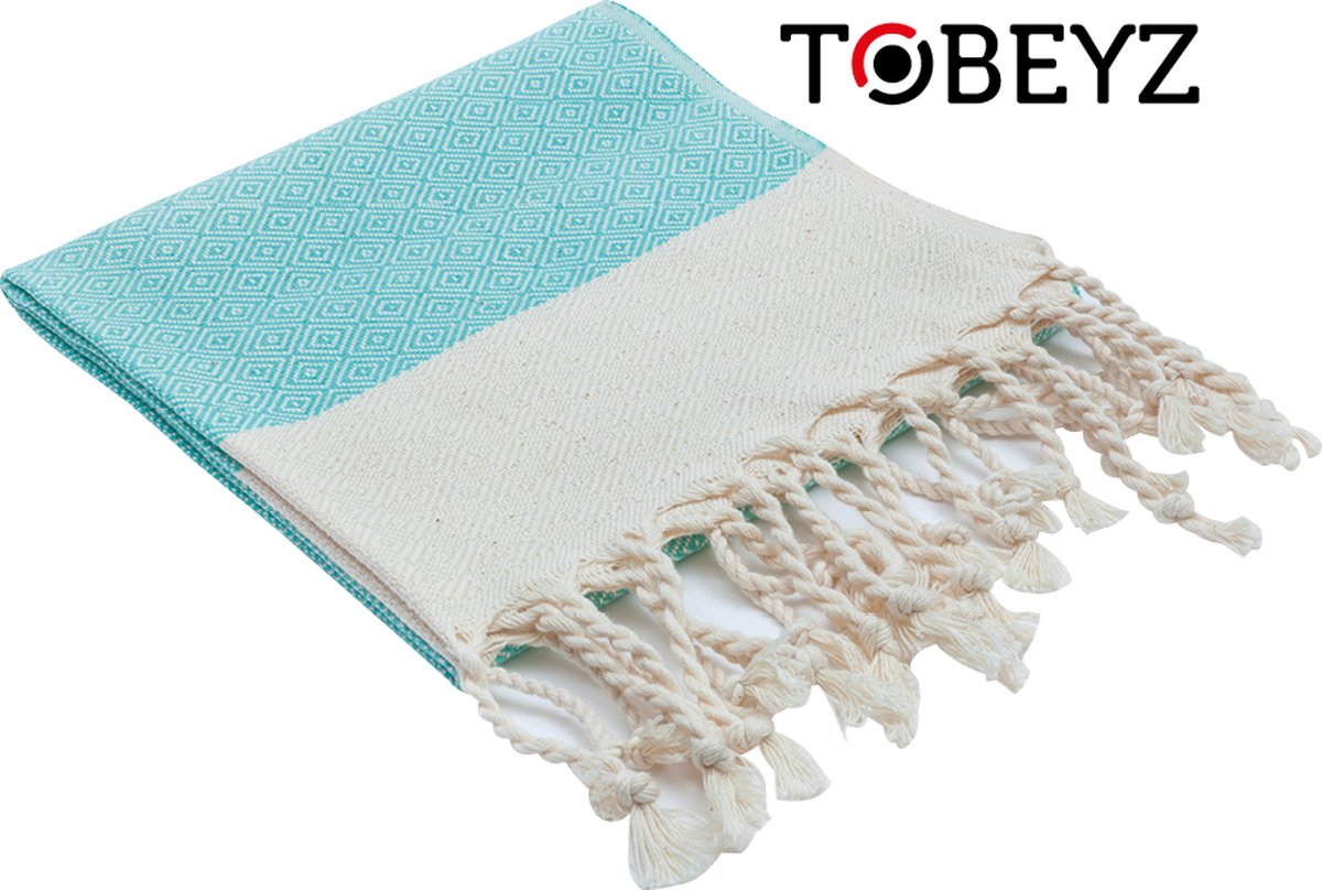 3 Pieces TOBEYZ Black Towels - 100% Cotton 50x100cm Premium Hamam Spa Sauna Collection