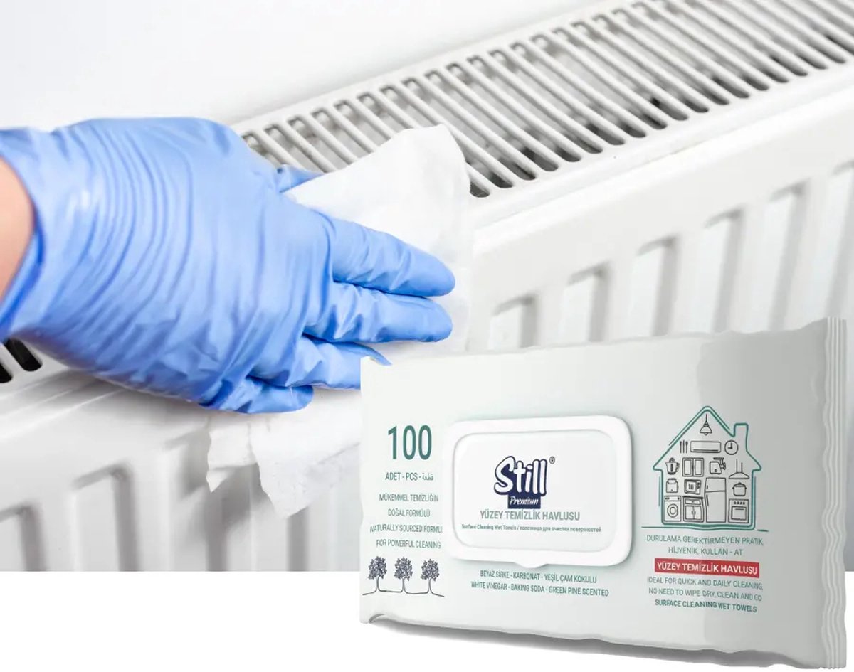 Still Premium Easy Clean Wipes 6-Pack - 600 Extra Large Multi-Purpose Cleaning Wipes with Fresh White Soap Scent for Efficient Streak-Free Cleaning