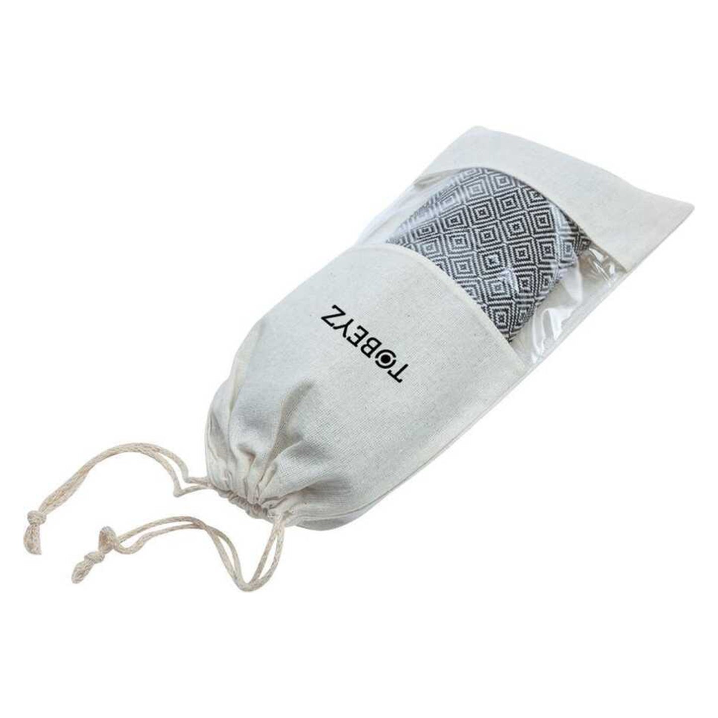 3-Pack Tobeyz Black Towels 100% Cotton 50x100cm - Spa Sauna Towels