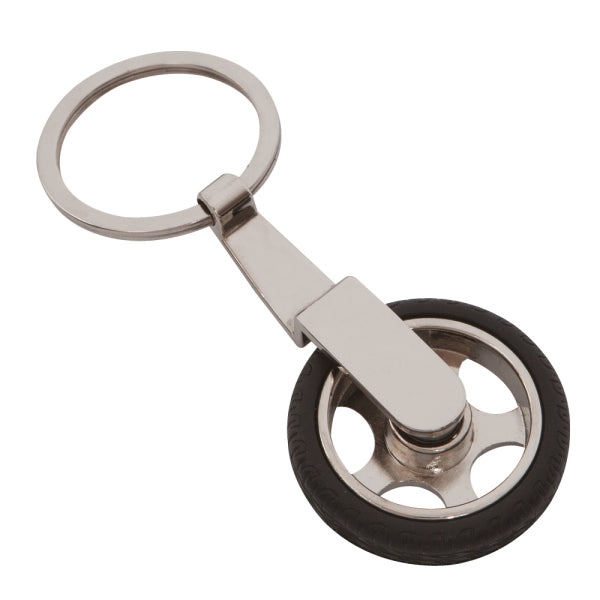 Personalized Tire Keychain β Custom Engraved Car Wheel Keyring