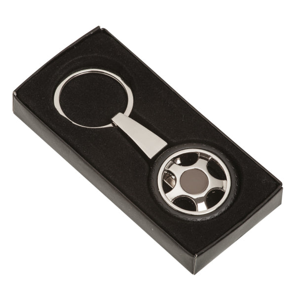 Personalized Tire Keychain β Custom Engraved Car Wheel Keyring