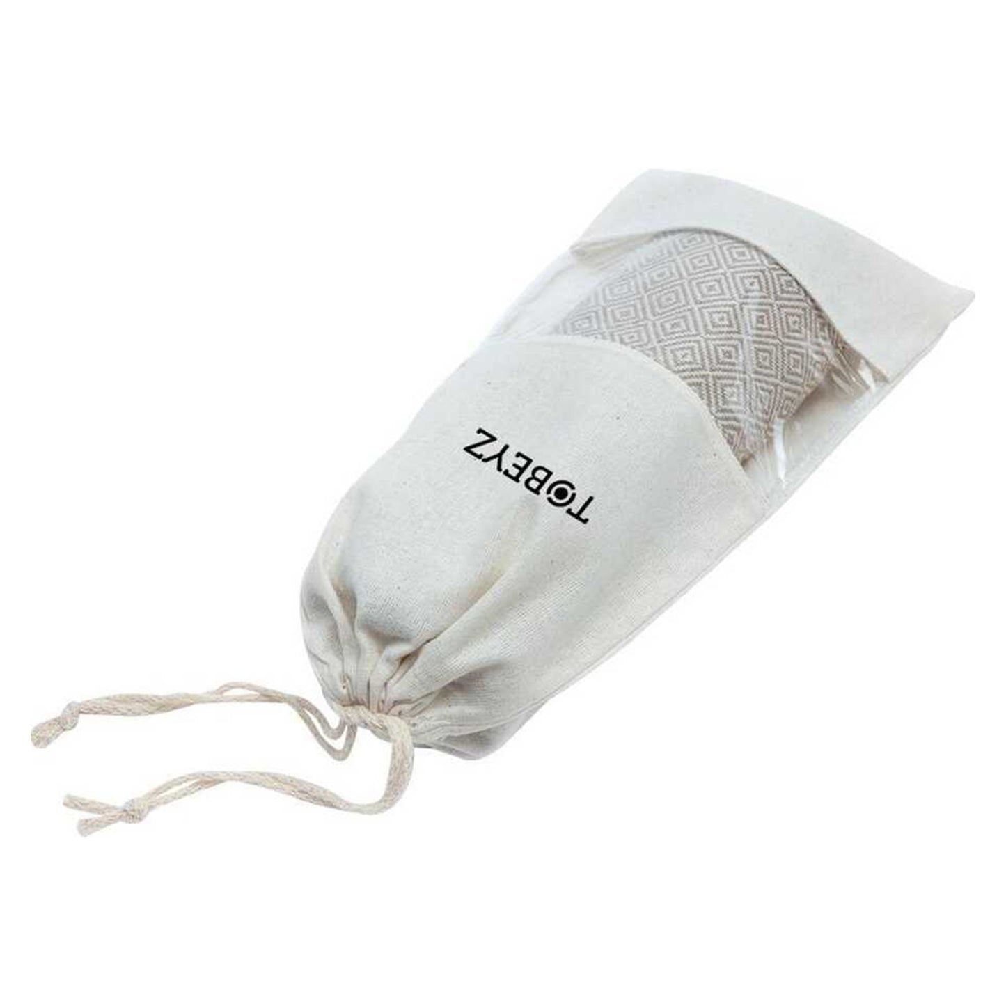 3x Tobeyz Towel Set Brown 100% Cotton 50x100cm - Spa Sauna Towels