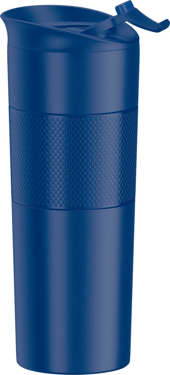 Electrox Premium Quality Thermofles in Marine Blue - Double-Walled Vacuum Insulated Travel Mug with Leak-Proof Lid, Stainless Steel Construction for Complete Temperature Control Solutions