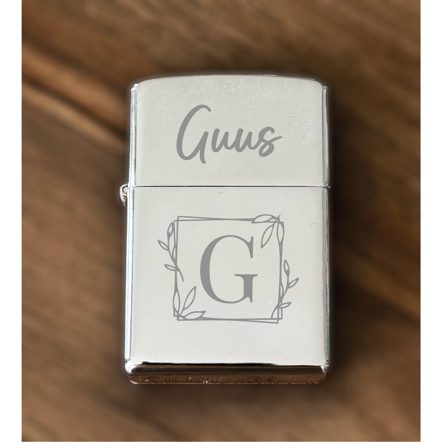 Custom Engraved Butane Lighter - Laser Engraved Zippo Style 55020