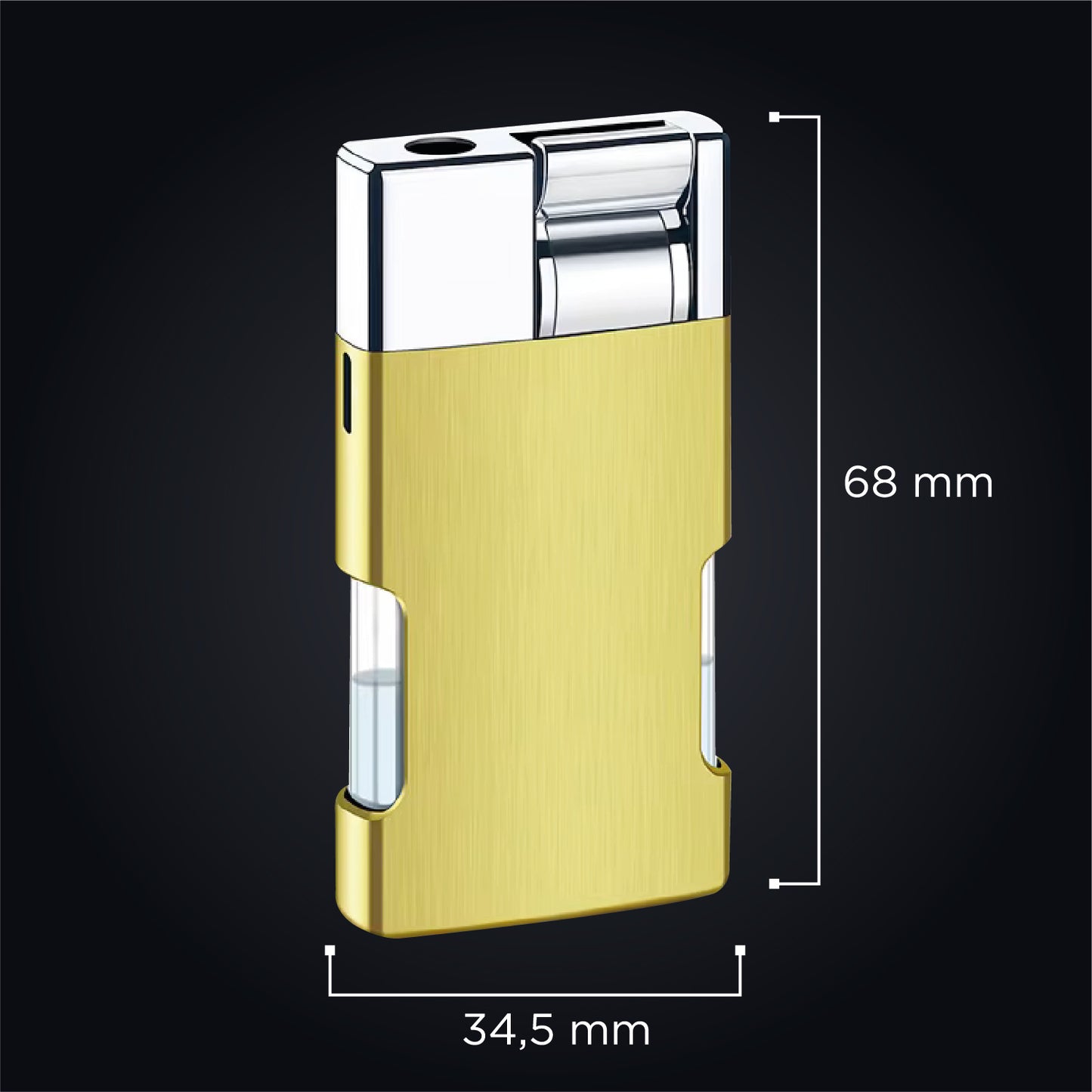 Custom Engraved Butane Lighter - Metal Windproof Design 55250
