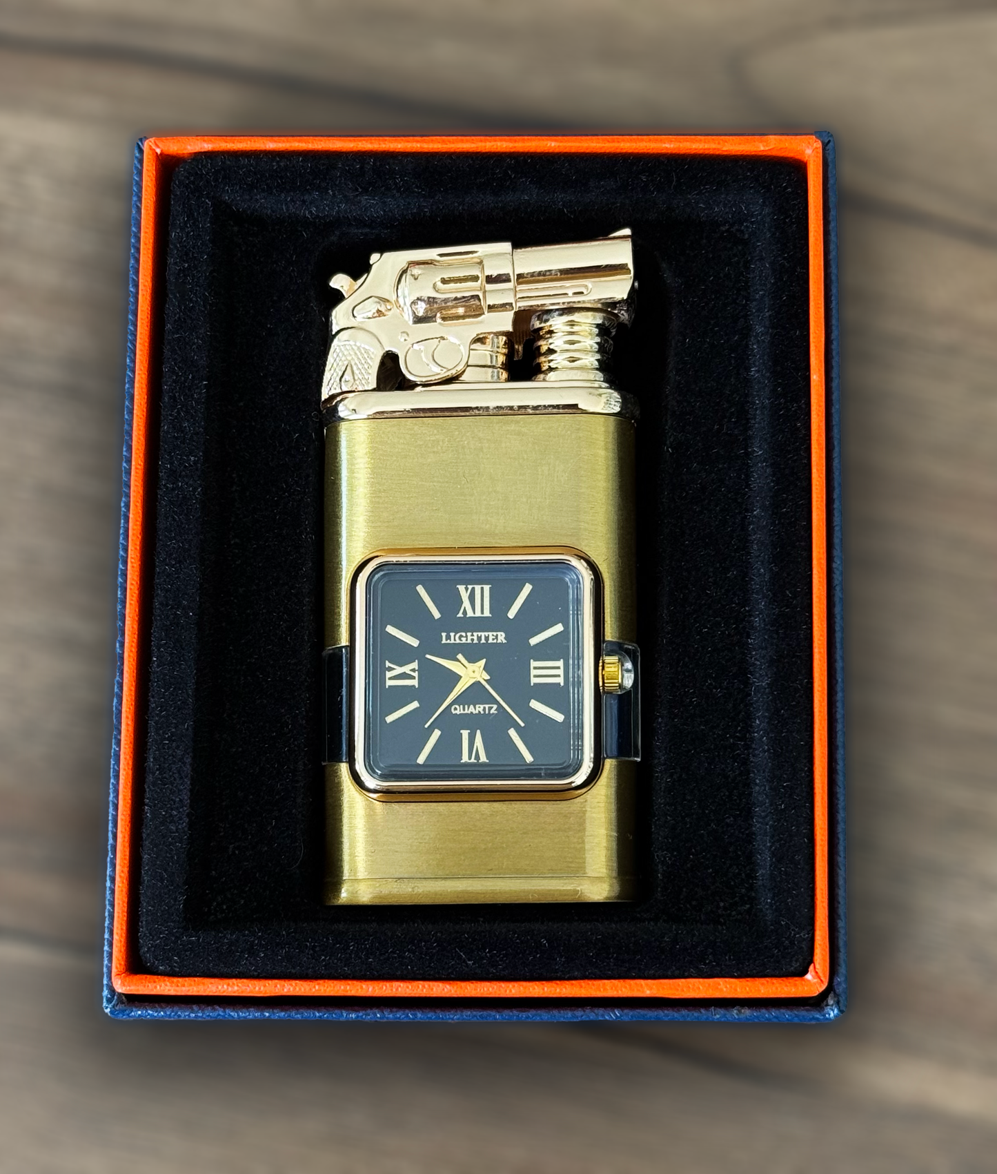Custom Engraved Butane Lighter - Personalized Metal Watch Design 55340