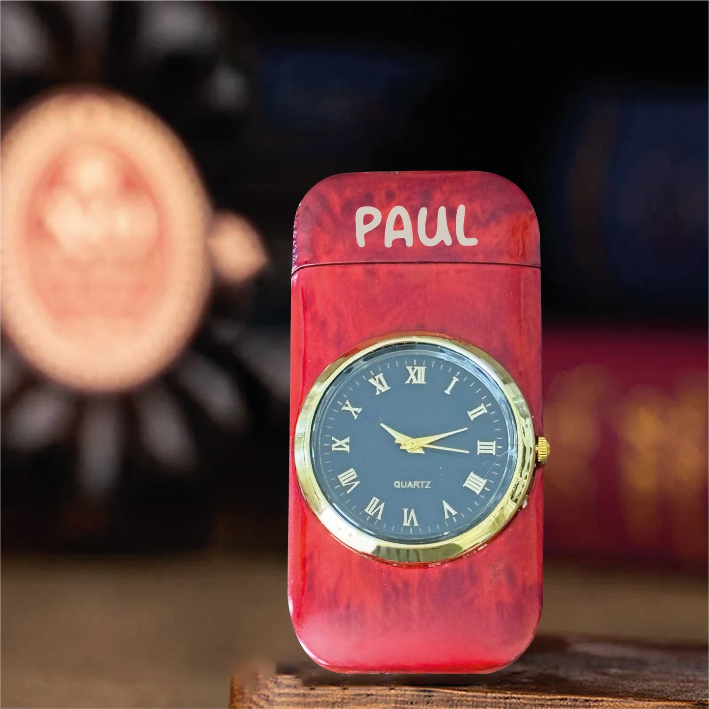 Custom Engraved Butane Lighter - Personalized Metal Watch Design 55350