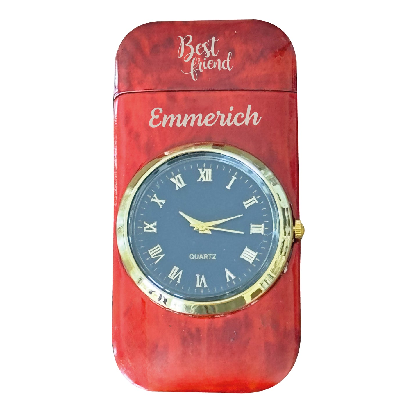 Custom Engraved Butane Lighter - Personalized Metal Watch Design 55350