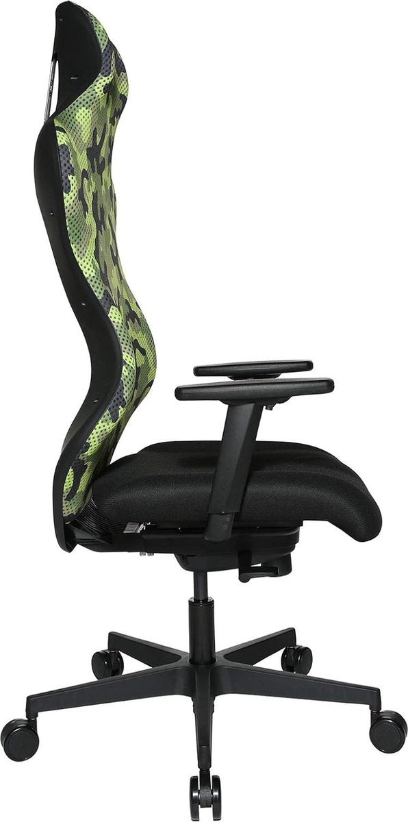Topstar Sitness RS Sport Plus Office Swivel Chair Black Green Ergonomic Gaming Chair with Active Sitting Technology