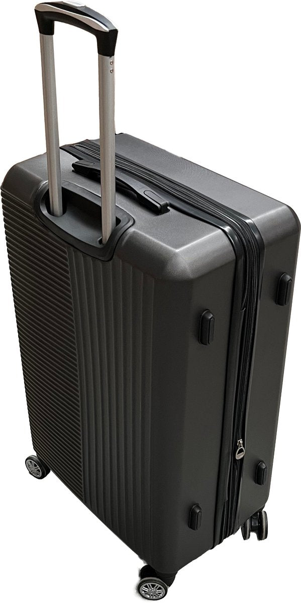 Tobeyz Premium Quality Luggage Set - 3-Piece Dark Grey Suitcase with Lock