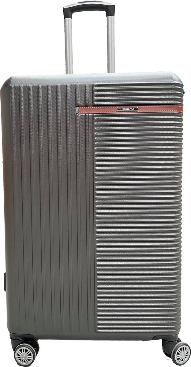 Tobeyz Small Carry-On Suitcase in Dark Gray - Premium ABS Hardshell with 4 Smooth-Rolling Wheels, Lightweight Design for Effortless Travel