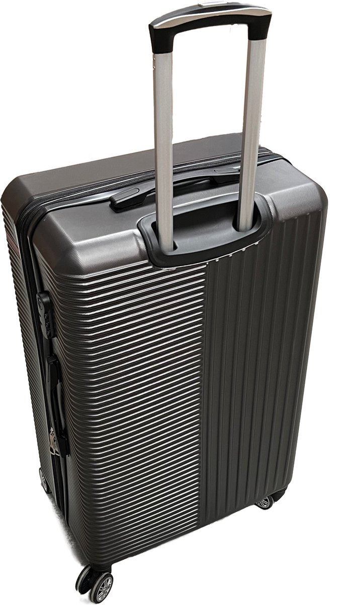 Tobeyz Premium Quality Luggage Set - 3-Piece Dark Grey Suitcase with Lock