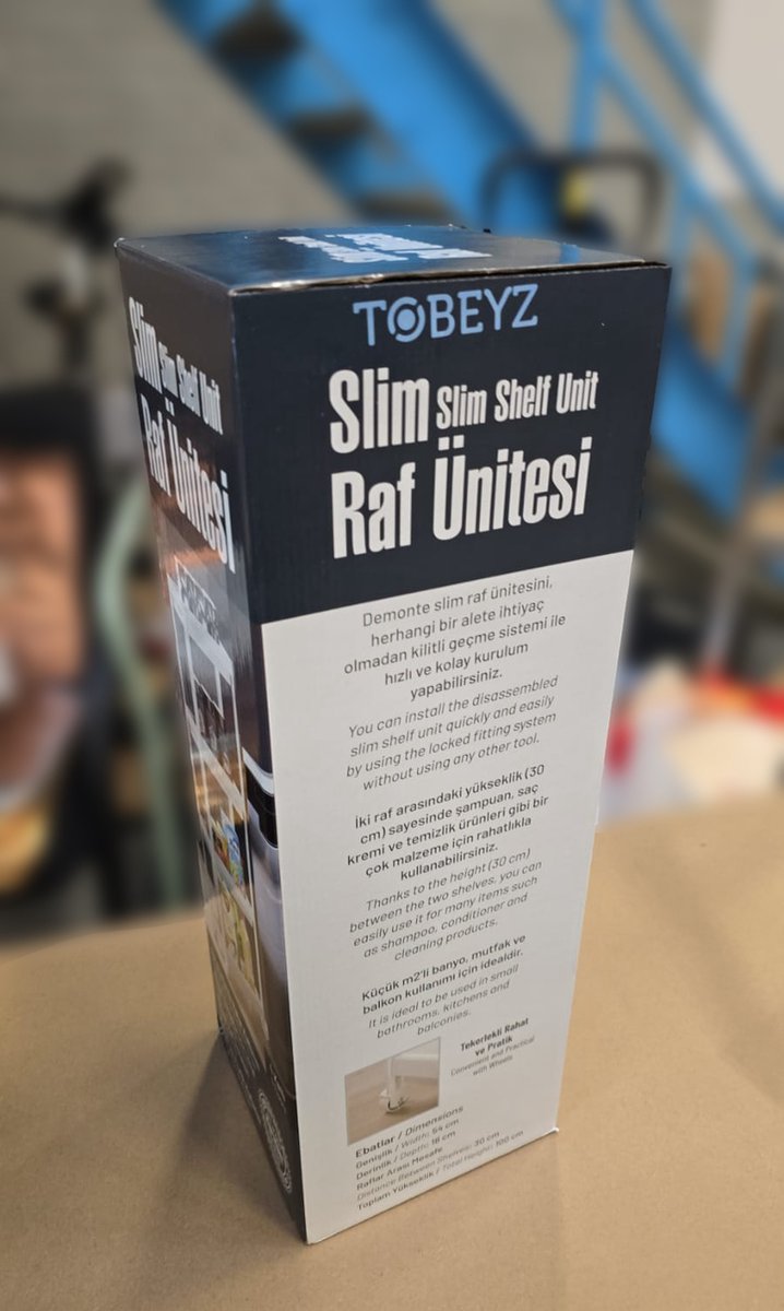 Premium Slim 4-Tier Storage Trolley - White Mobile Kitchen & Bathroom Organizer with Wheels, Adjustable Shelves & Space-Saving Design for Modern Homes