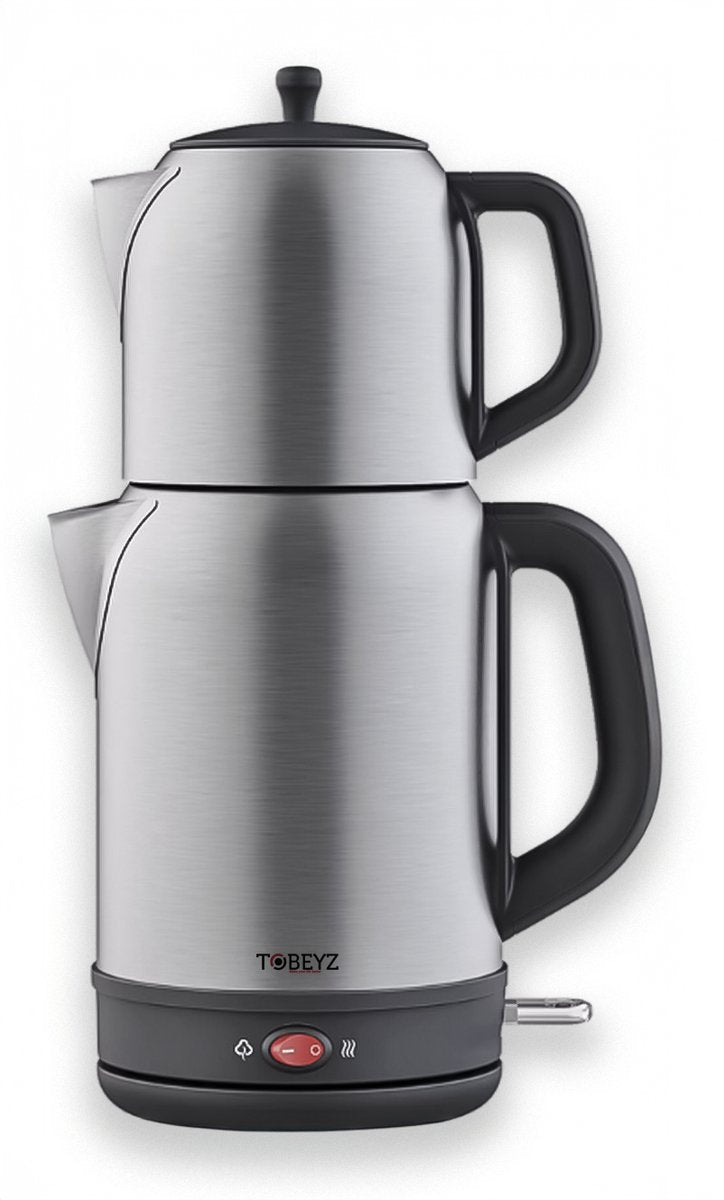 Tobeyz Electric Samovar Style Teapot - Traditional Tea Maker Set