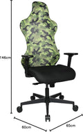 Topstar Sitness RS Sport Plus Bureaustoel Zwart Groen Ergonomische Gamingstoel met Actieve Zittechnologie