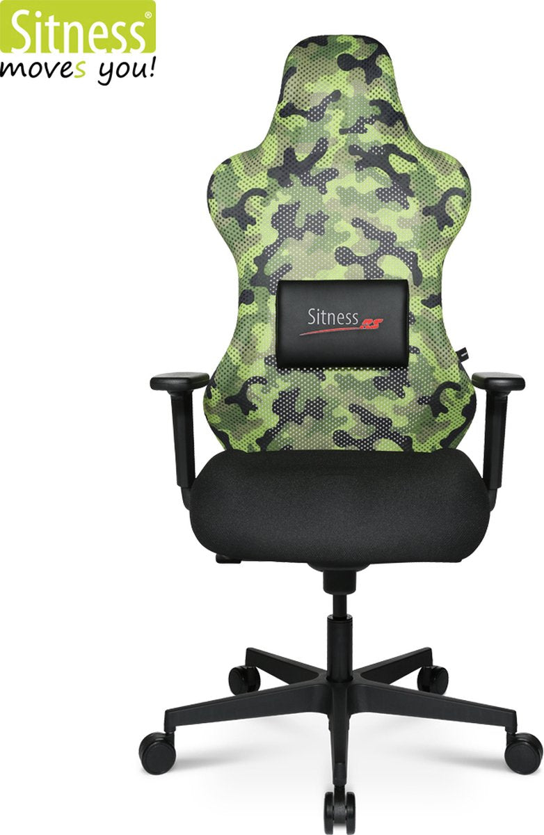 Topstar Sitness RS Sport Plus Office Swivel Chair Black Green Ergonomic Gaming Chair with Active Sitting Technology
