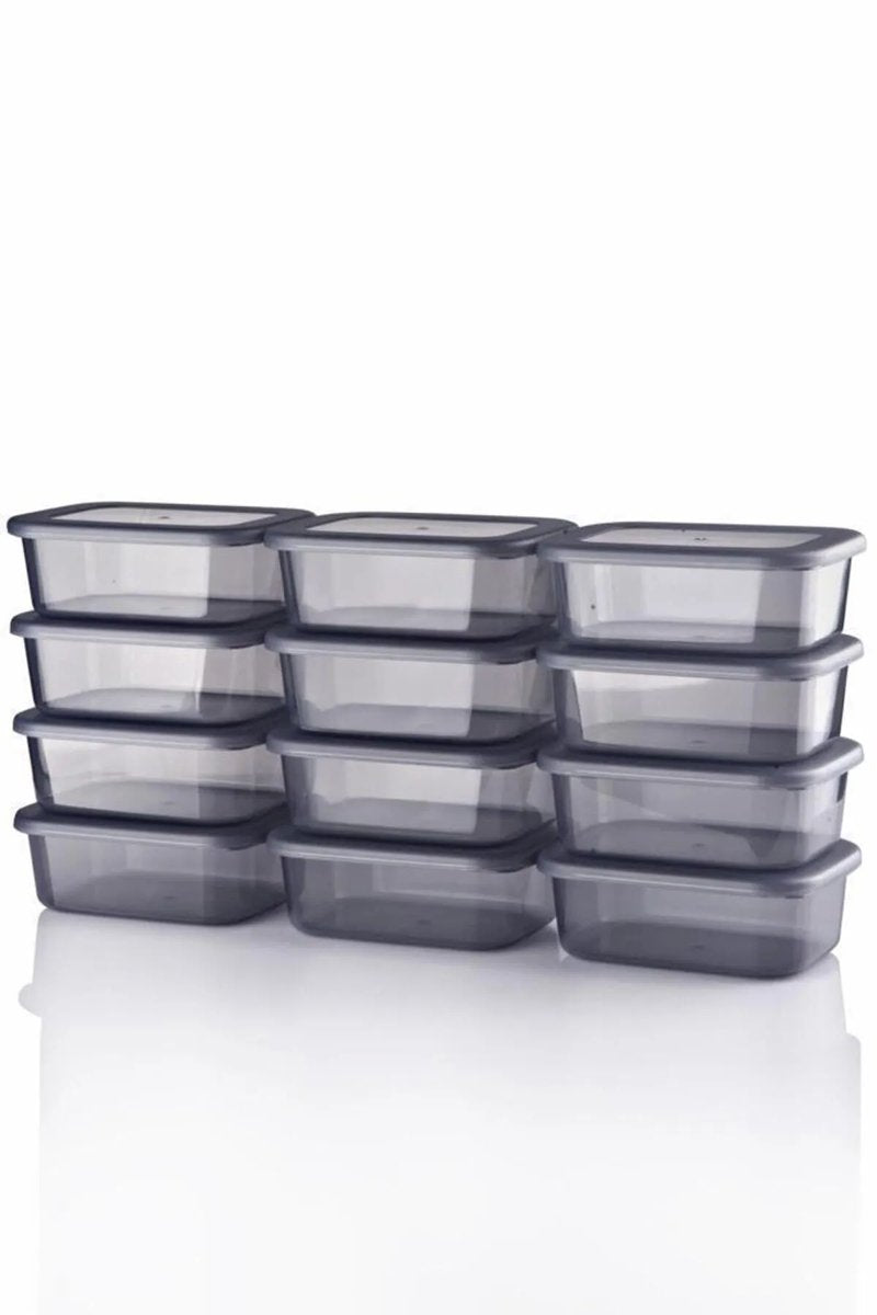 Tobeyz 12-Piece Food Storage Container Set with Lids Meal Prep Containers Freezer Containers 250ml Lunch Box Airtight BPA Free Reusable
