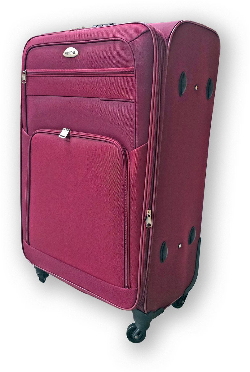 Tobeyz 3-Piece Luggage Set in Pink - Premium ABS Hardshell Collection with 4-Wheel Spinners, Lightweight Design for Complete Travel Solutions
