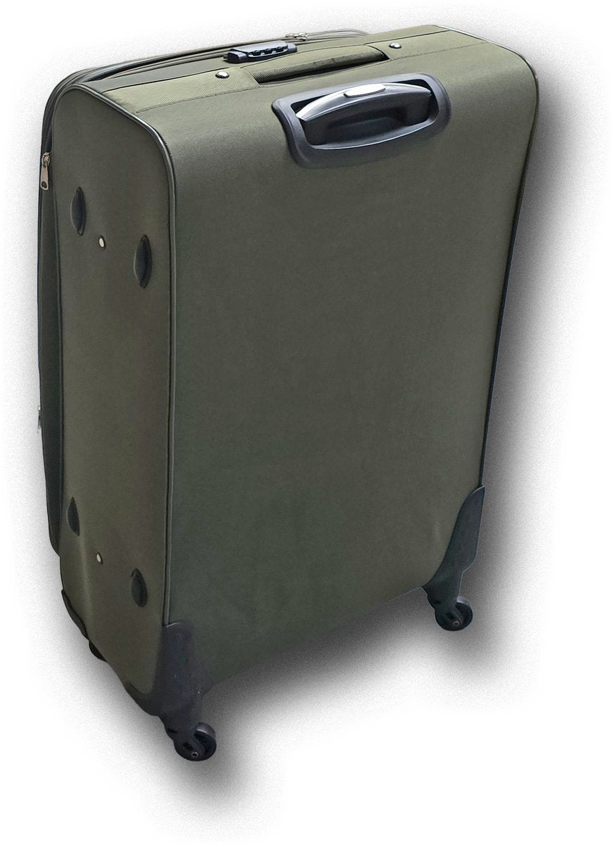 Tobeyz 3-Piece Luggage Set - Dark Grey Smoked Finish - 4-Wheel Spinner Hard Shell ABS Trolley - Lightweight Travel Suitcases with TSA Lock for Modern Travelers