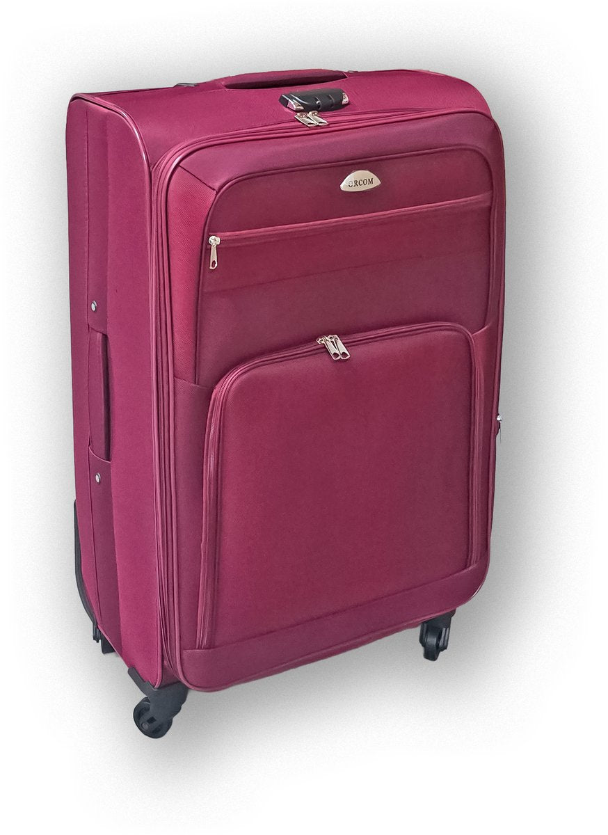 Tobeyz 3-Piece Luggage Set in Pink - Premium ABS Hardshell Collection with 4-Wheel Spinners, Lightweight Design for Complete Travel Solutions