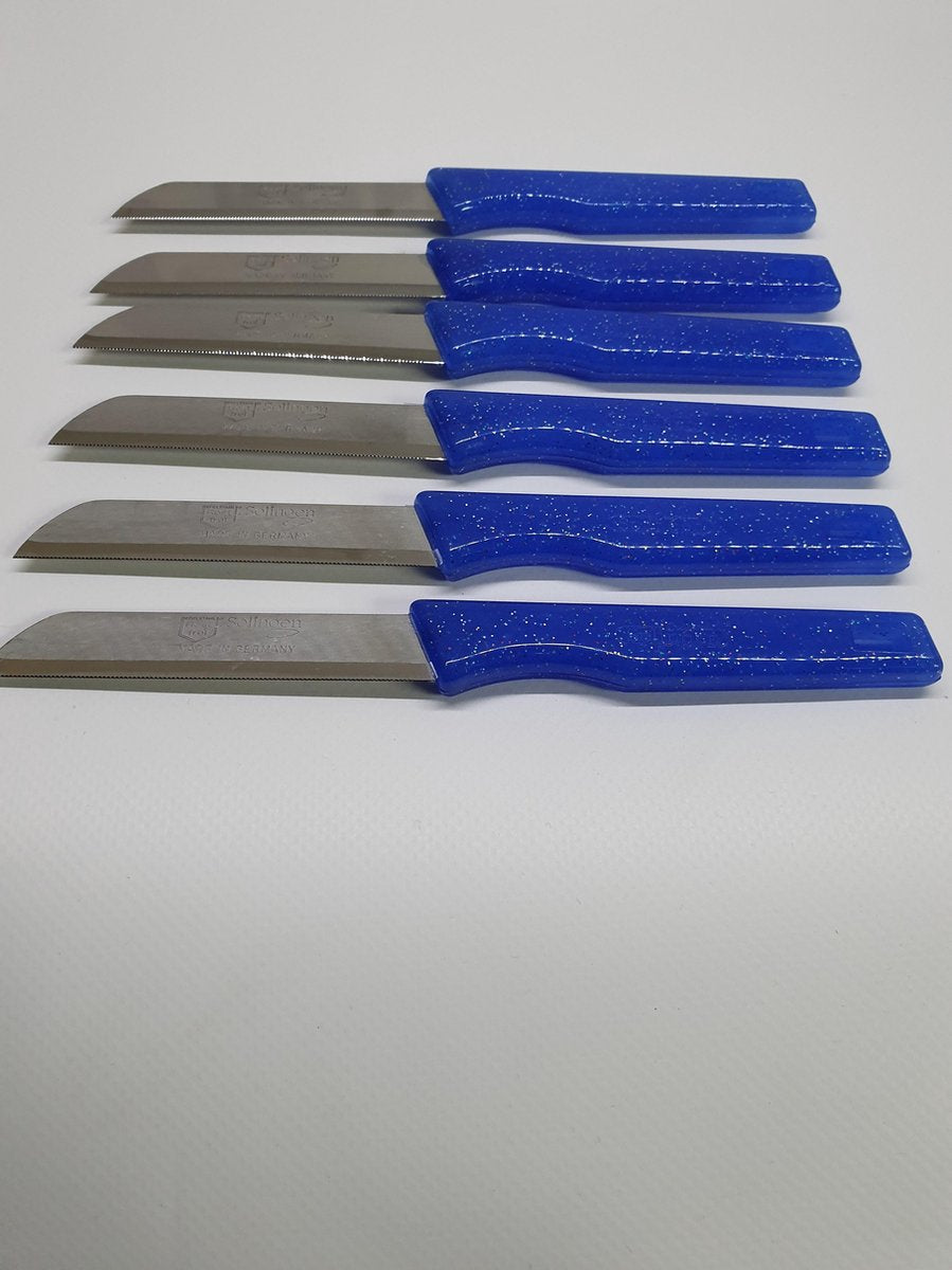 Premium Solingen 3-Piece Serrated Knife Set - Razor-Sharp Stainless Steel Kitchen Knives Made in Germany