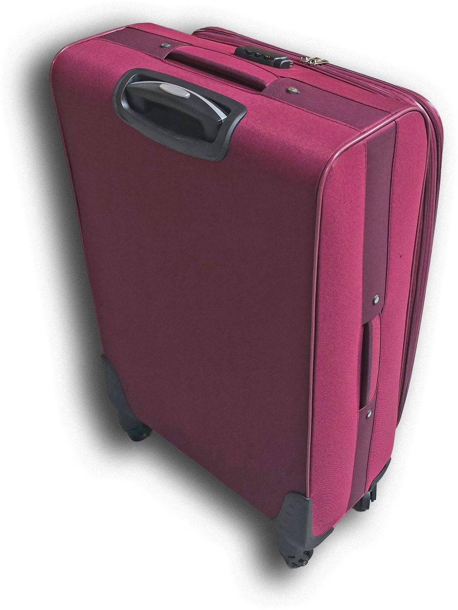 Tobeyz 3-Piece Luggage Set in Pink - Premium ABS Hardshell Collection with 4-Wheel Spinners, Lightweight Design for Complete Travel Solutions