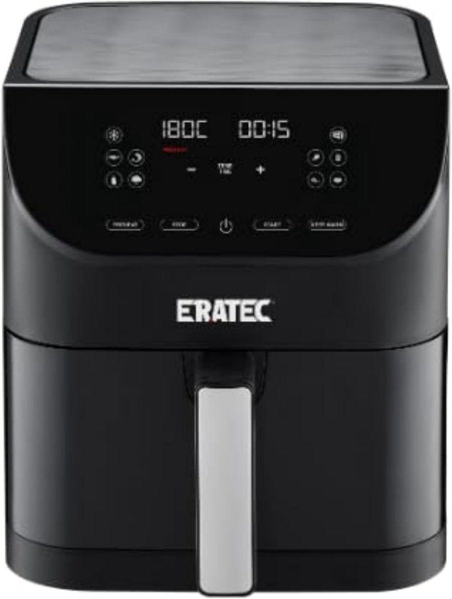 Eratec Premium Air Fryer 5.5L - Advanced Hot Air Technology with 75% Less Fat, Odorless Cooking, and Digital Touch Control for Healthier Delicious Meals and Family-Sized Cooking Solutions