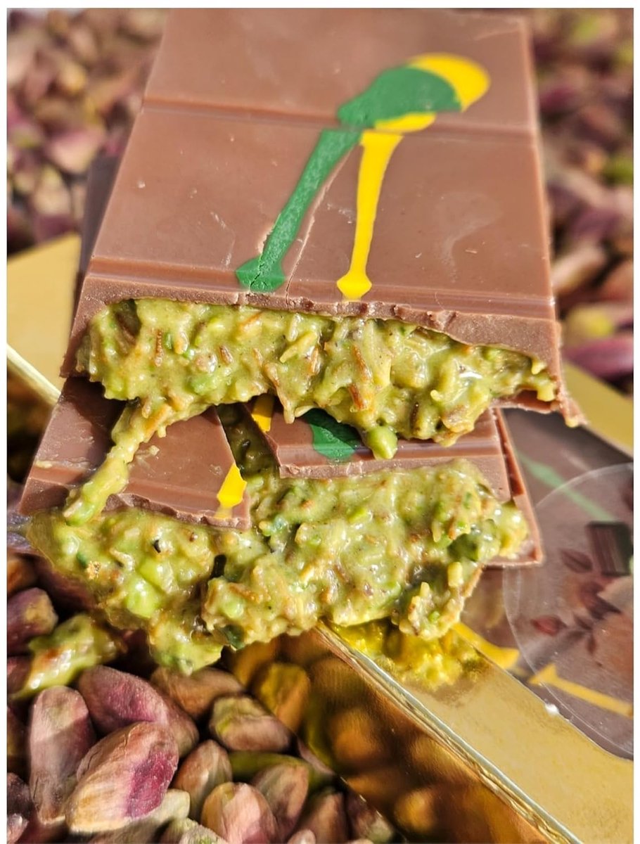 Luxury Bites Dubai Chocolate 100g Handmade Belgian Chocolate Pistachio Kadayif