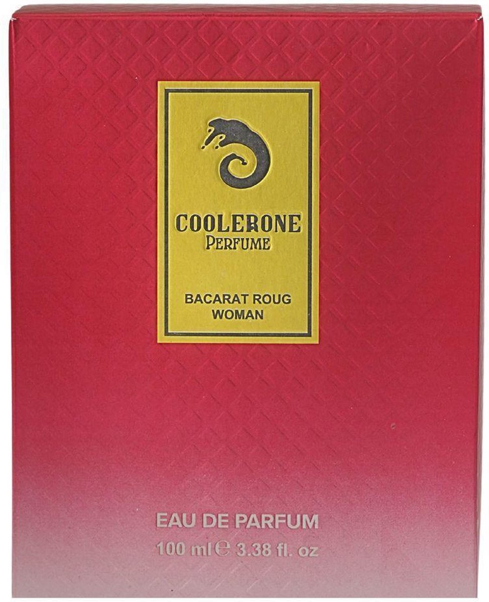 CoolerOne Baccarat Rouge Woman Parfume - Luxurious Jasmine & Saffron Blend, 100ml Refined & Long-Lasting Oriental Floral Fragrance for Sophisticated Elegance