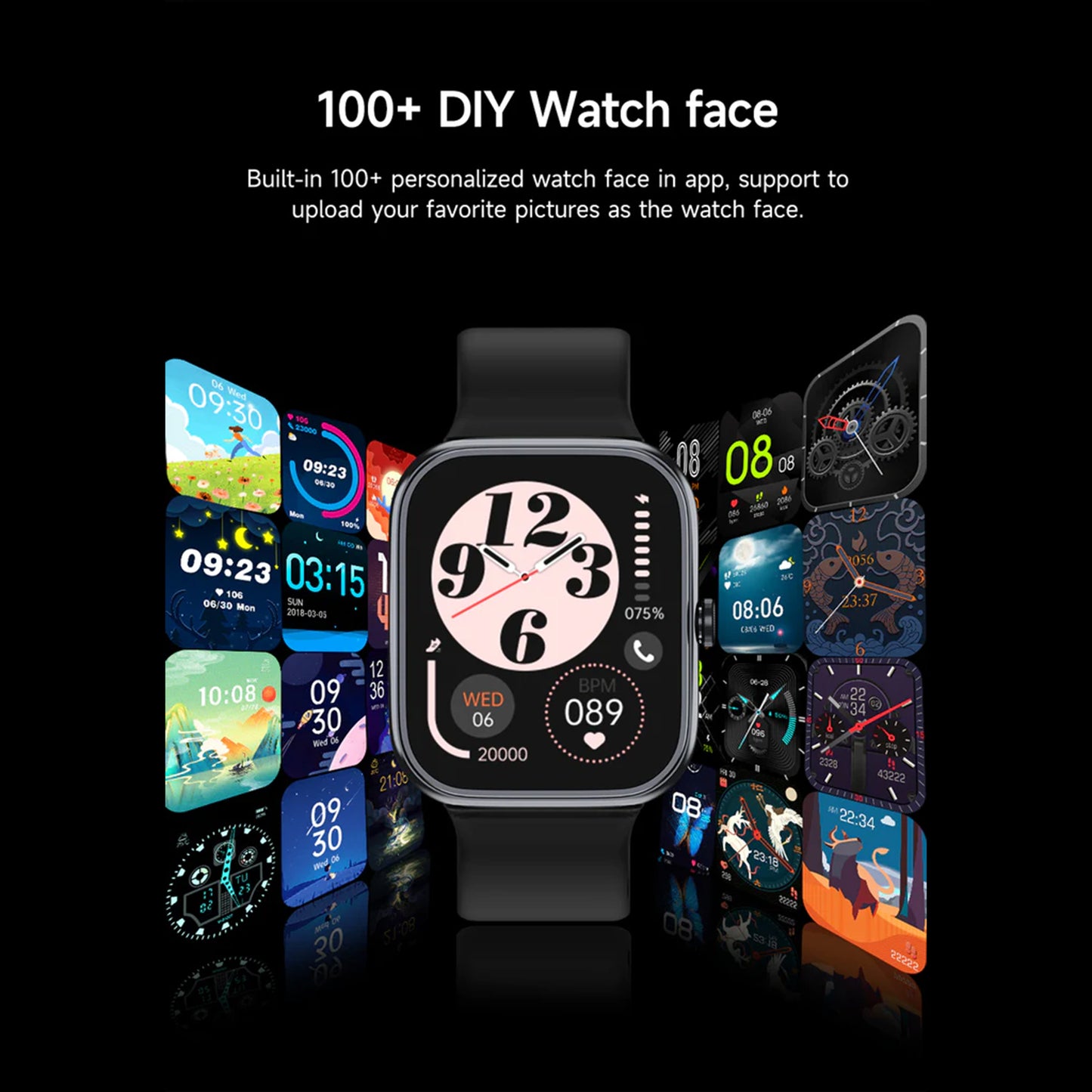 Electrox Smartwatch with Sports Functions - Fitness Tracker Voice Assistant T34F