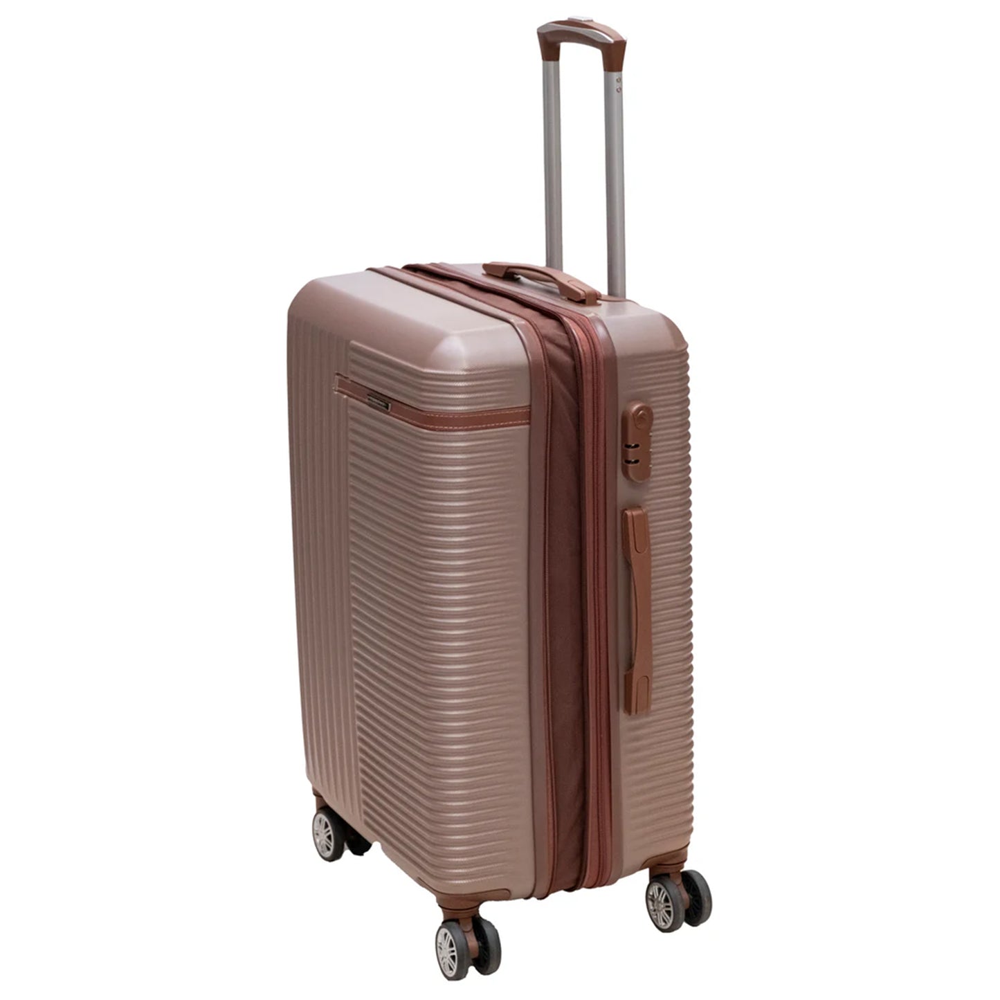 Tobeyz Premium Quality Luggage Set - 3-Piece Light Brown Suitcase with Lock