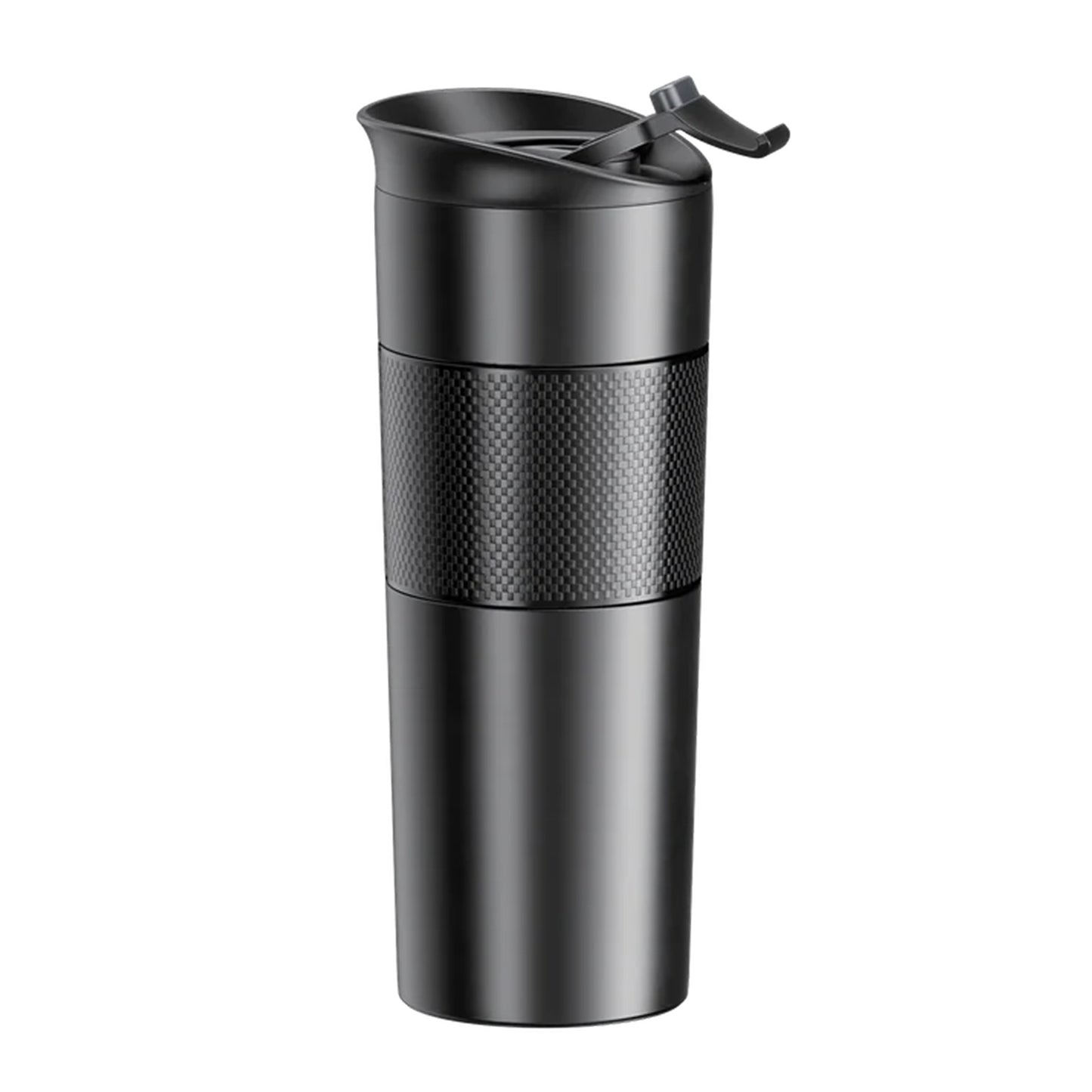 Thermos 500ml - Black Double Wall Travel Mug