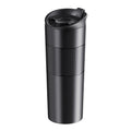 Thermos 500ml - Zwarte reisbeker met dubbele wand