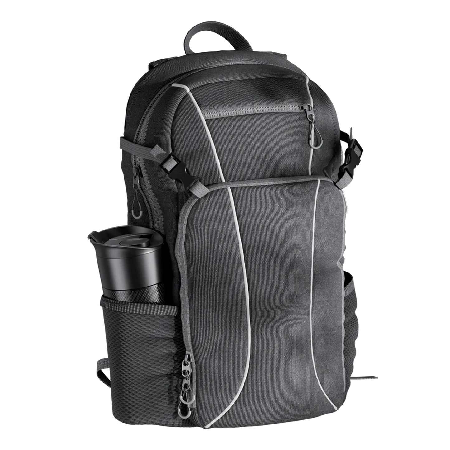 Thermos 500ml - Black Double Wall Travel Mug