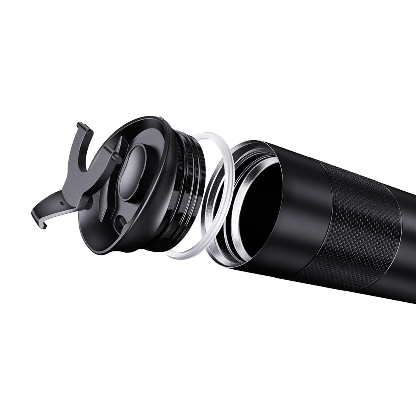 Thermos 500ml - Black Double Wall Travel Mug