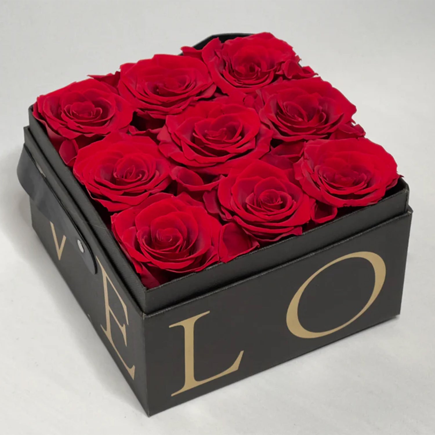 Echte Rosen - Valentinstagsgeschenk - Rosen in einer Schachtel - Geschenk - Valentinstagsgeschenk - Valentinstagsgeschenk - Rote Rosen - Blumen